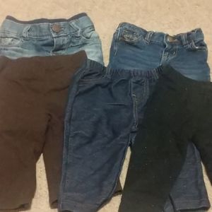 Assorted newborn and 3 month jeans and leggings